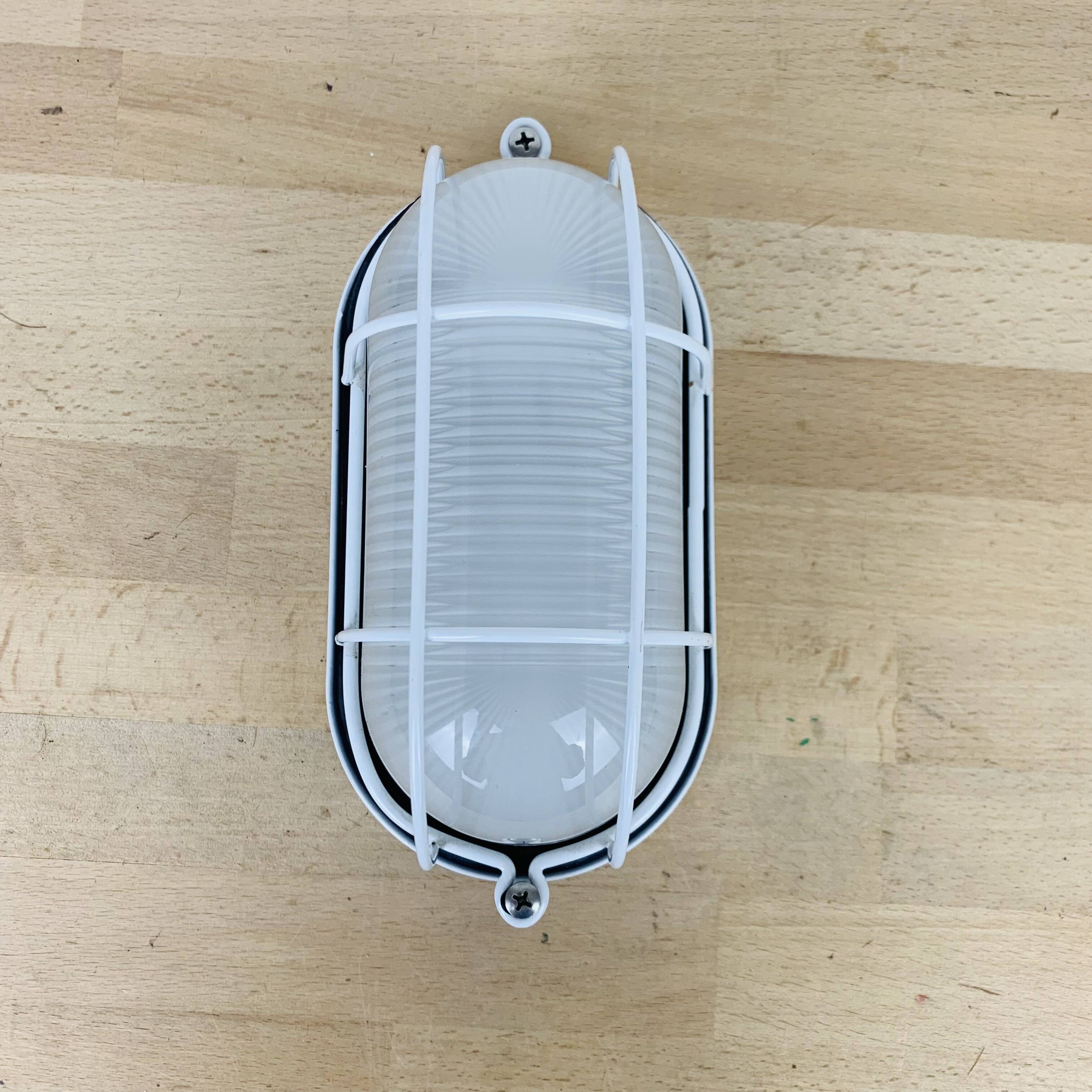 Industrial style porthole wall light