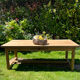 Table de ferme ancienne en chêne massif clair