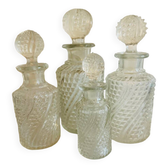 Antique baccarat crystal bottles