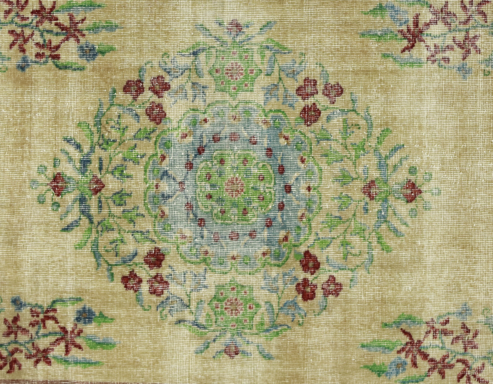 Anatolian handmade vintage rug 210 cm x 107 cm