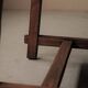 Desk, solid oak side table – France, circa 1970
