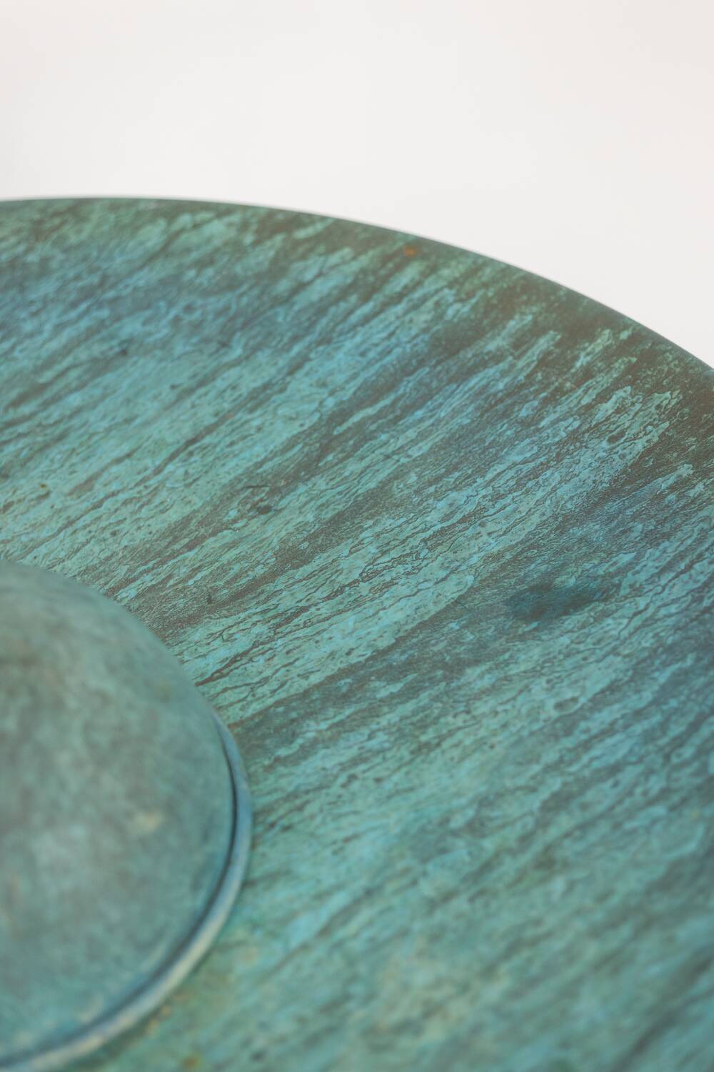 Tom Torrens. Fountain in corten and oxidised copper. 1990s.