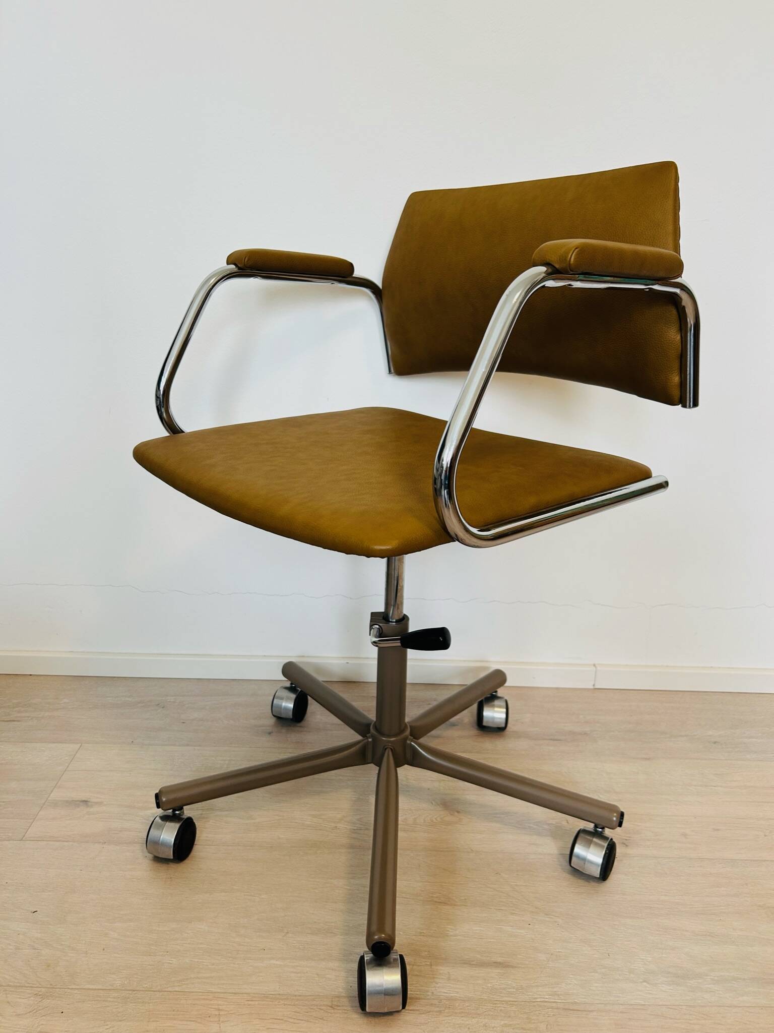 Vintage Mustard Office Chair Model K-380 from Kovona