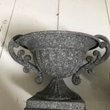 Petite paire de pots en zinc.