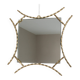 gilded wrought iron mirror