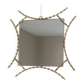 gilded wrought iron mirror