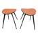 Pair of Vintage Stools with Metal Legs, Consoles