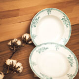 Set of 6 ceramic plates St-Amand
