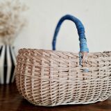Antique rattan basket