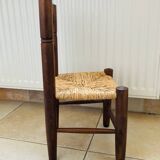 Provençal straw chair with braces, mid-20th century, for children