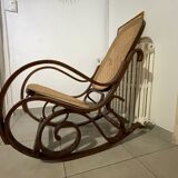 Caned rocking chair