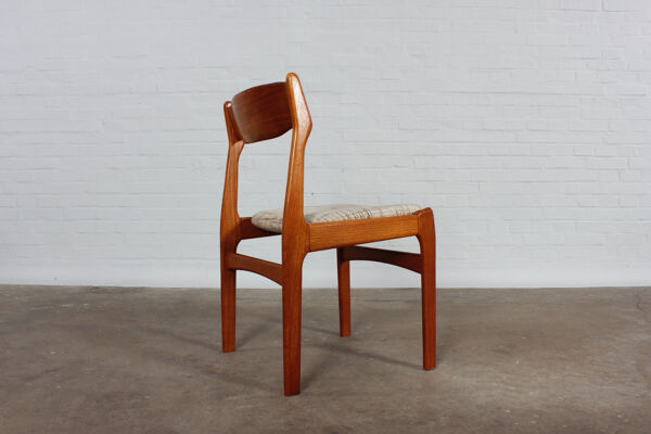 Ensemble de 2 chaises de salle à manger en teck danois design danois vintage