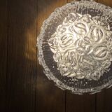 Round wall light ceiling fixture transparent glass vintage antique lamp