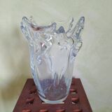 Large Schneider crystal vase
