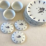 6 Bernardaud plates for Air France
