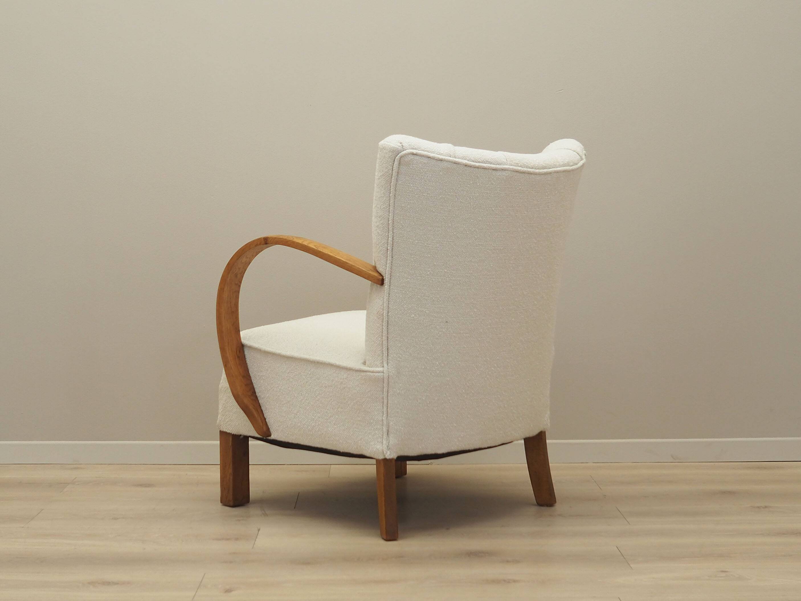Oak armchair, Art Deco, 1950s, made in Denmark