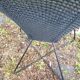 Garden armchair natural braiding