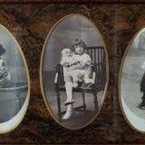 Photo frame with art deco period photos