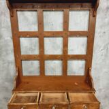 French vintage wall-mounted kitchen shelf 110x123cm