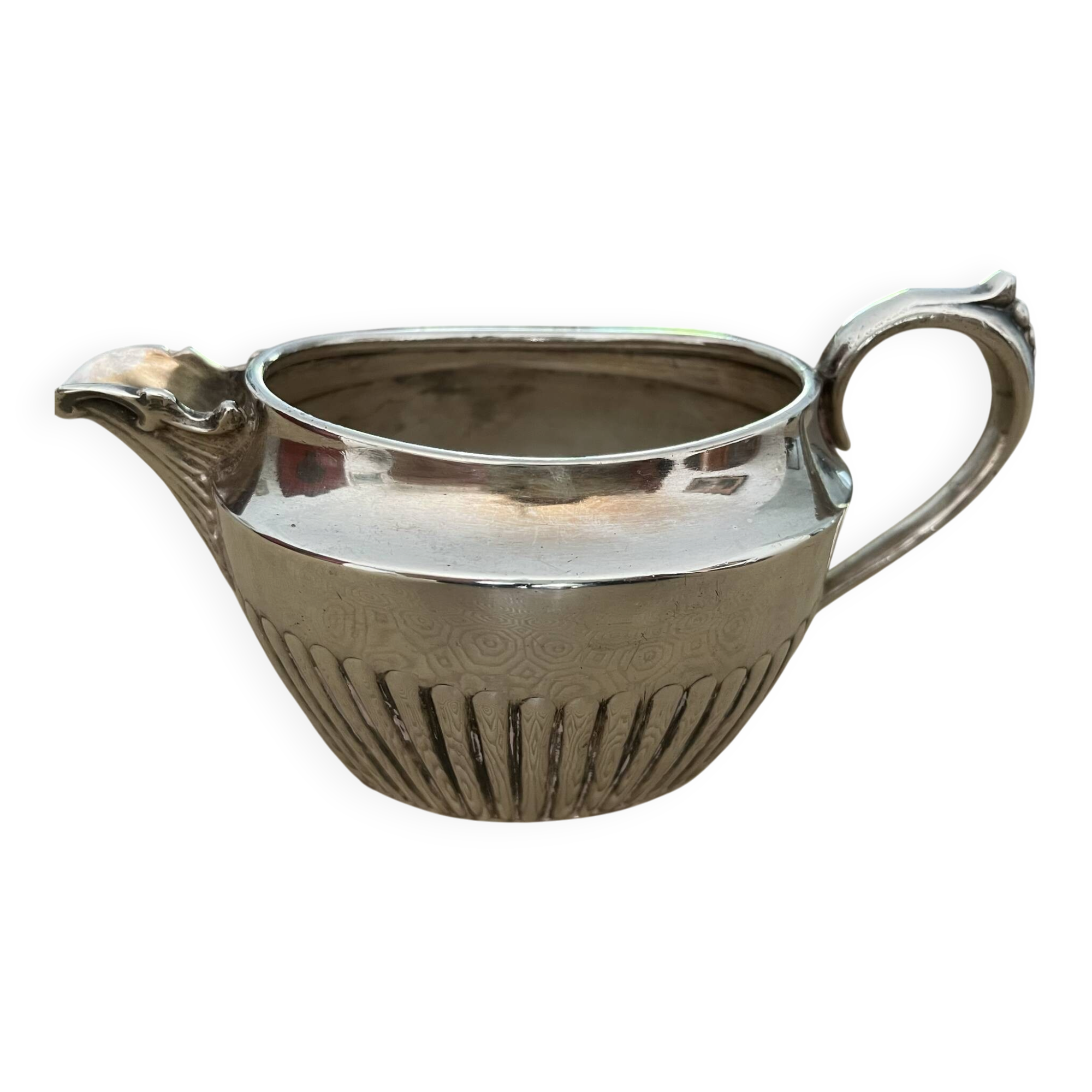 Silver-plated sauce boat