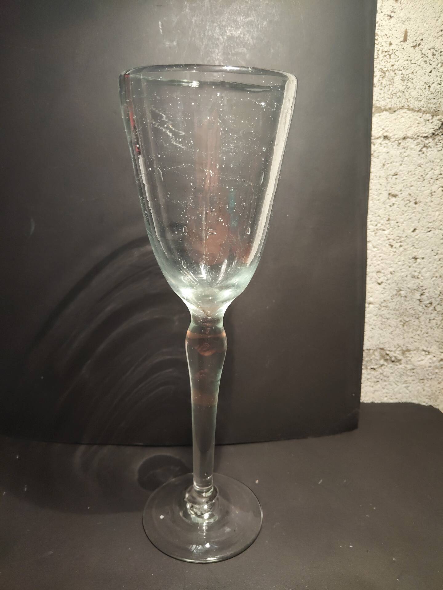 Large bubble glass chalice Saba Biot