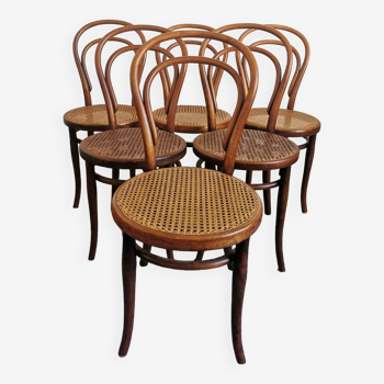 Lot of 6 original Thonet 14 chairs late 19th century