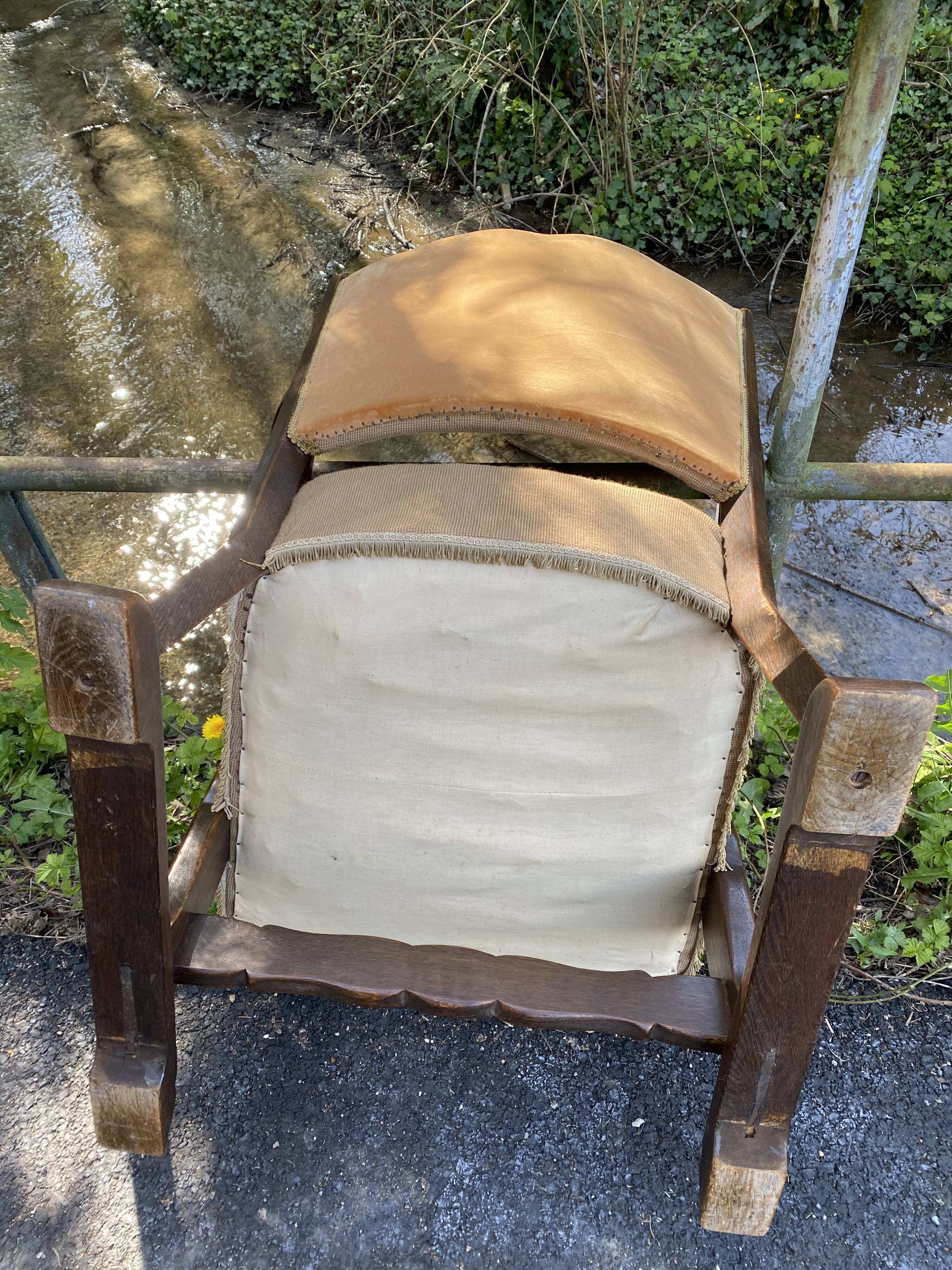 Vintage armchair canvas canvas