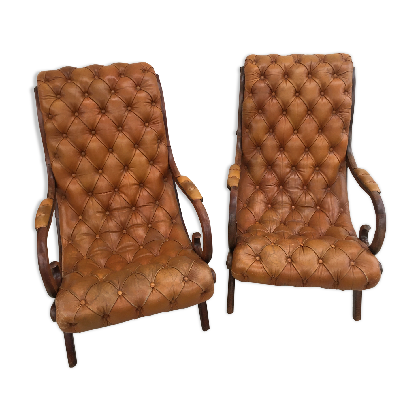 Chesterfield chairs duo