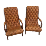 Chesterfield chairs duo