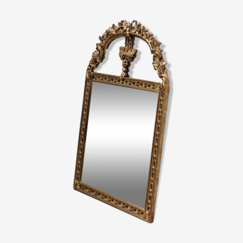 Miroir Louis XVI doré antique