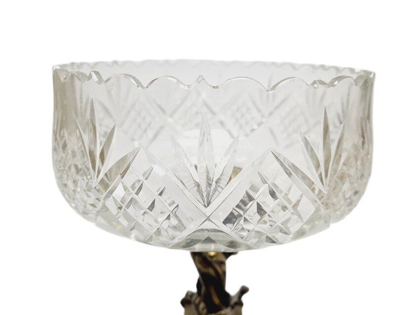 Rococo bronze bowl on stand, France, 1890s