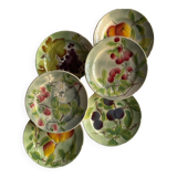 Barbotine dessert plates