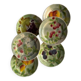 Barbotine dessert plates