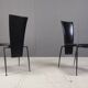 Set of 4 post modern dining chairs by Arper Italy, 1980s