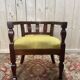Fauteuil de bureau en acajou style Anglais