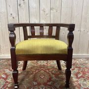 Fauteuil de bureau en acajou style Anglais