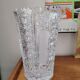 Vintage geometric cut crystal vase - 1970