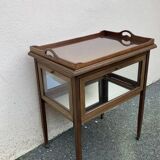 Glass tea table with its tray