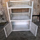 Lot 3 meubles commodes rotin blanc vintage