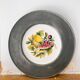 Bassano pewter and porcelain decorative plate