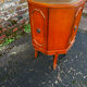 Vintage octagonal bar cabinet – leather top – Art Deco style – years