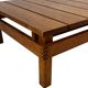 Vintage Pinewood Slatted Coffee Table Design 1970s