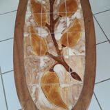 Table basse ovale vintage