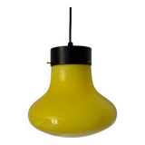 Suspension opaline jaune années 60