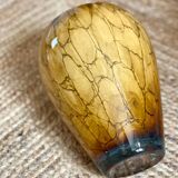 Mouth-blown glass vase.