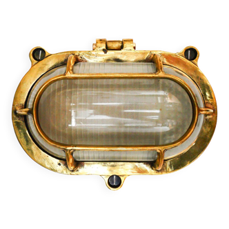 Old Holophane wall light in bronze V2