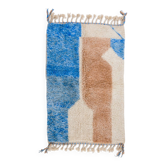 Tapis berbère bleu et beige