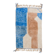 Modern light blue and beige colorful Berber rug
