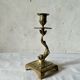 Antique brass candlestick fish