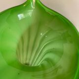 Murano green arum vase